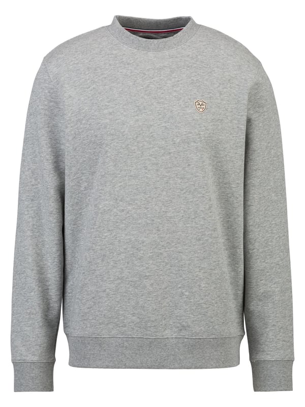 Het 19v69 ITALIA sweatshirt *NICO* maakt indruk met zijn eenvoudige elegantie en hoge comfort. De zachte katoen-polyestermix zorgt voor een aangenaam gevoel, terwijl de klassieke ronde halslijn en de normale pasvorm een perfecte pasvorm bieden, ideaal voor vrije tijd en dagelijks gebruik.