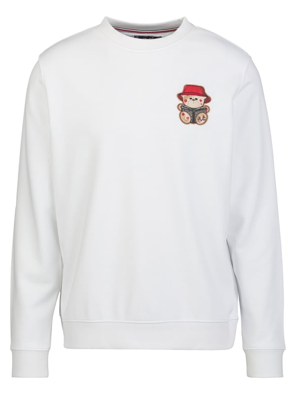 Das 19v69 ITALIA Sweatshirt *NICO BUCKET* kombiniert schlichte Eleganz mit einer verspielten Teddy-Stickerei. Der weiche Materialmix sorgt für angenehmen Tragekomfort, während der klassische Rundhalsausschnitt einen zeitlosen Look bietet – perfekt für Freizeit und Streetwear.