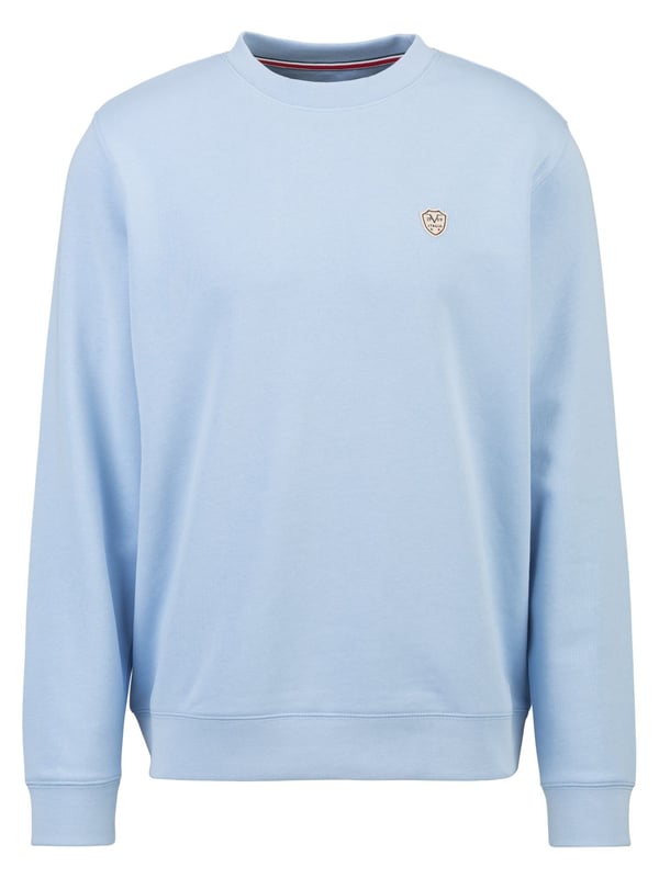 Het 19v69 ITALIA sweatshirt *NICO* maakt indruk met zijn eenvoudige elegantie en hoge comfort. De zachte katoen-polyestermix zorgt voor een aangenaam gevoel, terwijl de klassieke ronde halslijn en de normale pasvorm een perfecte pasvorm bieden, ideaal voor vrije tijd en dagelijks gebruik.