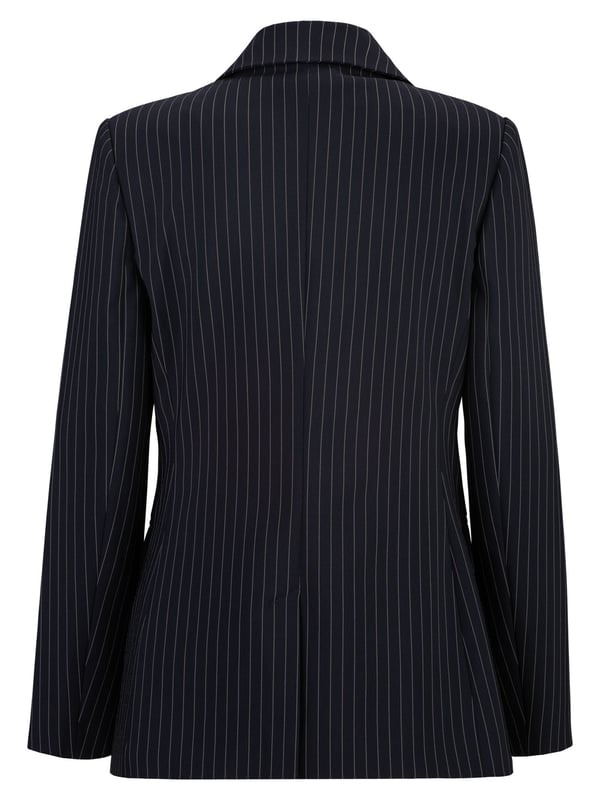 De AMANDA STRIPE damesblazer van 19V69 Italia by Versace maakt indruk met zijn elegante krijtstreepdessin en double-breasted knopenlijst, wat zorgt voor een stijlvolle look. De getailleerde snit creëert een vrouwelijk silhouet, terwijl de hoogwaardige geweven stof comfortabel is om te dragen. Perfect voor zakelijke looks of chique alledaagse outfits.
