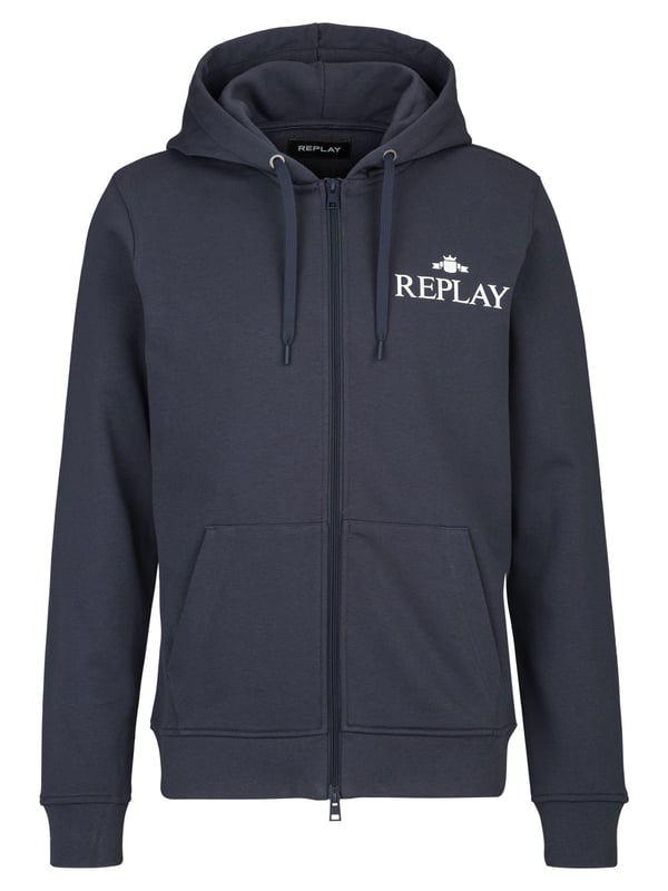 Die Replay Sweatjacke bietet ultimativen Komfort und einen modernen, lässigen Look. Mit ihrem weichen Material und praktischen Design ist sie perfekt für entspannte Tage oder sportliche Aktivitäten. Vielseitig kombinierbar, sorgt sie für einen stylischen und bequemen Auftritt.