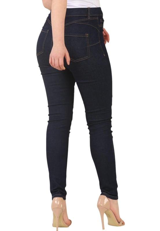 New Look Womens Super Skinny Jeggings. - -. 2 Back Pockets, Featuring Stretch for Comfort. - - . Just Pull Them on and You’re Good to Go. - -. These Jeggings are Prefect for Weather Lounging Around the House or Wearing Them Under a Long Line Shirt for a Day Out. - -. These Jeggings are ex New Look branded, so tags and labels have been removed but rest assured the product branding is still visible and the high New Look quality remains. - -. Inside Leg Length Indigo 28 Inches, Blue 29 Inches.