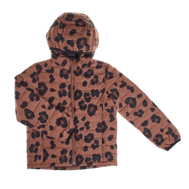 Gap girls' quilted jacket, designed with lightweight padding that provides warmth without adding bulk.

 It features a convenient front zip closure for easy dressing, plus a hood that adds extra protection on cold days.

 French-style front pockets offer convenience and a touch of style.

 One of the sleeves features the brand's logo with visible matching stitching.

 Made from 100% recycled polyester, this jacket is part of the Gap for Good initiative, committed to sustainability.

 It uses recycled materials to reduce the impact on natural resources, taking care of both the well-being of girls and the planet.
 Composition: Body: 100% Polyester; Cover: Acrylic; Inner: 100% Polyester; Filling: 100% Polyester
 Care:
- Machine wash cold on delicate cycle.
 - Use non-chlorine bleach when necessary.
 - Do not dry clean.