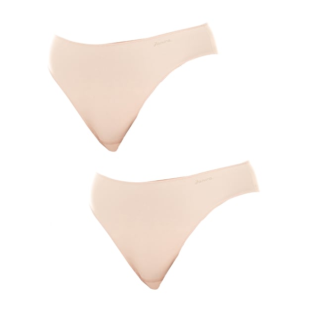 Discover the Pack-2 of High Waist Panties with breathable fabric, an essential choice for women who seek comfort and style in their daily underwear. These panties, also known as high waist briefs, are designed to provide a soft and fresh feeling all day long.

 Highlighted Features:

 Breathable Fabric: Made with high quality materials that allow optimal air circulation, keeping you fresh and comfortable at all times.

 High Waist Design: They offer a perfect fit and full coverage, comfortably adapting to the shape of the body without causing discomfort.

 Two-Pack: Includes two panties in each pack, providing practical options for your everyday life.

 Variety of Colors and Styles: Available in a wide range of colors and with various designs, from basic tones to modern prints, to satisfy all tastes and preferences.

 Durability and Ease of Care: They are resistant to washing and wear, maintaining their shape and softness even after multiple washes, making them a long-lasting and easy-care option.

 In short, the Pack-2 of High Waist Panties with breathable fabric is a must-have option that guarantees comfort, durability and style with every use, being essential in the intimate wardrobe of any modern woman.
 Composition: 87% Polyamide, 13% Elastane
 Care:
Wash at a maximum temperature of 30º.
 - Do not use bleach.
 - Do not use a dryer.
 - Do not iron.
 - Do not dry clean.
