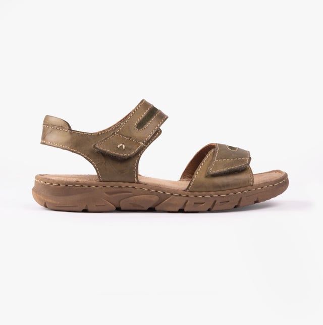 Josef Seibel BRENDA 08 Womens Sandals Khaki

  
 *   Upper Material: Leather 
 *  Lining Material: Leather 
 *  Sole Material: Rubber 
 *  Closure/Fastening: Touch Fasten 
 *  Features: Comfort,Lightweight 
 *  Shoe Width: Regular 
 *  Item Weight: 0.5 KG 
 *  Heel Height: Flat (Under 2.5cm) 
 *  Sandal Style: Open Toe 
 *  Gift Boxed: No  Product Code: 76808-932660
