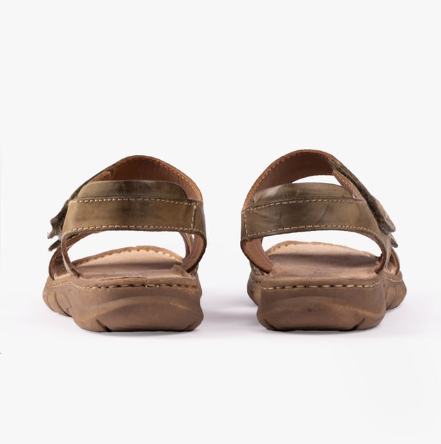 Josef Seibel BRENDA 08 Womens Sandals Khaki

  
 *   Upper Material: Leather 
 *  Lining Material: Leather 
 *  Sole Material: Rubber 
 *  Closure/Fastening: Touch Fasten 
 *  Features: Comfort,Lightweight 
 *  Shoe Width: Regular 
 *  Item Weight: 0.5 KG 
 *  Heel Height: Flat (Under 2.5cm) 
 *  Sandal Style: Open Toe 
 *  Gift Boxed: No  Product Code: 76808-932660