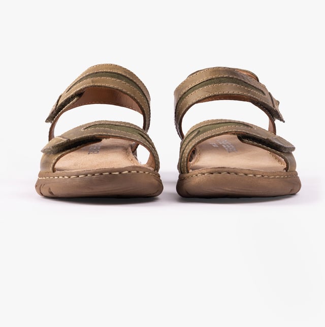 Josef Seibel BRENDA 08 Womens Sandals Khaki

  
 *   Upper Material: Leather 
 *  Lining Material: Leather 
 *  Sole Material: Rubber 
 *  Closure/Fastening: Touch Fasten 
 *  Features: Comfort,Lightweight 
 *  Shoe Width: Regular 
 *  Item Weight: 0.5 KG 
 *  Heel Height: Flat (Under 2.5cm) 
 *  Sandal Style: Open Toe 
 *  Gift Boxed: No  Product Code: 76808-932660