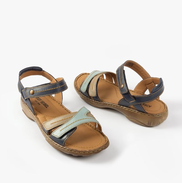 Josef Seibel DEBRA 62 Womens Sandals Indigo-Multi

  
 *   Upper Material: Leather 
 *  Lining Material: Leather 
 *  Sole Material: Rubber 
 *  Closure/Fastening: Touch Fasten 
 *  Features: Comfort,Lightweight 
 *  Shoe Width: Regular 
 *  Item Weight: 0.5 KG 
 *  Heel Height: Flat (Under 2.5cm) 
 *  Sandal Style: Open Toe 
 *  Gift Boxed: No  Product Code: 76762-476527
