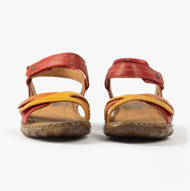 Josef Seibel DEBRA 62 Womens Sandals Rubin-Multi

  
 *   Upper Material: Leather 
 *  Lining Material: Leather 
 *  Sole Material: Rubber 
 *  Closure/Fastening: Touch Fasten 
 *  Features: Comfort,Lightweight 
 *  Shoe Width: Regular 
 *  Item Weight: 0.5 KG 
 *  Heel Height: Flat (Under 2.5cm) 
 *  Sandal Style: Open Toe 
 *  Gift Boxed: No  Product Code: 76762-476472