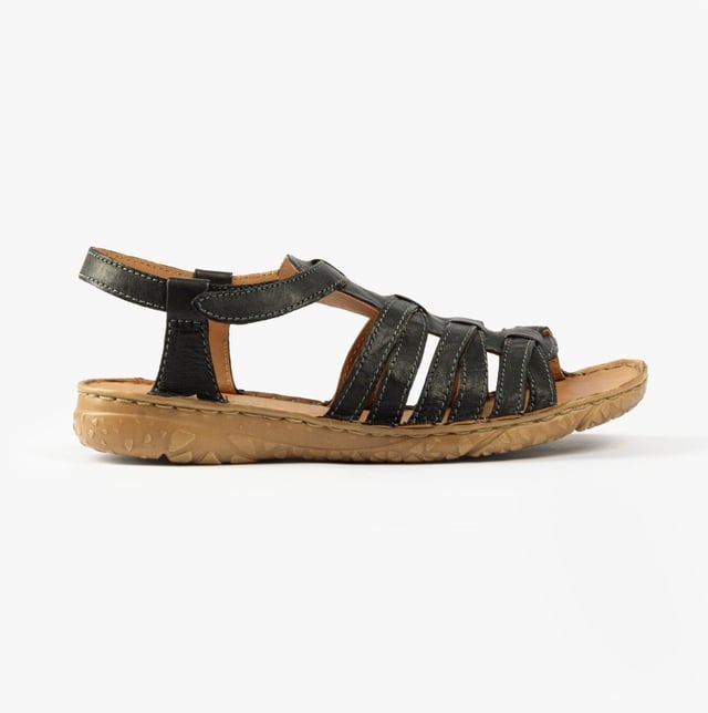 Josef Seibel IVY 02 Sandalias para Mujeres Negras

* Material Superior: Cuero
* Material del Forro: Cuero
* Material de la Suela: Goma
* Cierre/Sujeción: Velcro
* Características: Comodidad, Ligereza
* Ancho del Zapato: Regular
* Peso del Artículo: 0.5 KG
* Altura del Tacón: Plano (Menos de 2.5 cm)
* Estilo de Sandalia: Pescador
* Presentación en Caja de Regalo: No
* Código del Producto: 74102-160100