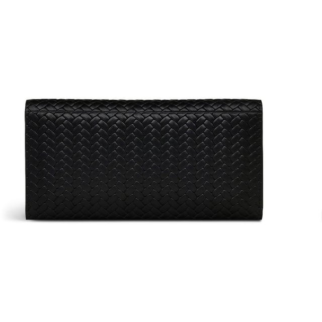 Womens black Radley westwell lane purse, manufactured with leather. Featuring: popper closure, zip section, card compartments, protective dust bag and height 10cm x width 19cm x depth 2cm.
