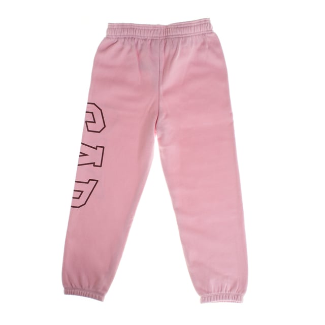 Girls' sports pants, made from a soft and comfortable fabric, perfect for keeping you comfortable all day long.

 They feature an adjustable elastic waistband with a drawstring, ensuring a custom fit.

 Elastic ankle cuffs provide a secure fit and help keep you warm.

 The large GAP logo on one leg adds a modern and distinctive touch.

 Ideal for both sports activities and everyday use, these pants perfectly combine style and functionality.
 Composition: 77% Cotton, 23% Polyester
 Care:
- Machine wash cold.
 - Use similar colors in the wash.
 - Avoid the use of bleaches.
 - Dry at low temperature in the dryer.
 - Iron at low temperature.
 - Do not dry clean.