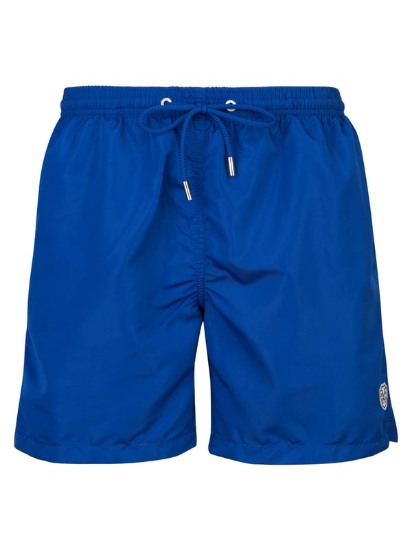 De 19v69 ITALIA zwembroek *SIRO BASIC* maakt indruk met zijn eenvoudige, tijdloze look. Het lichte, sneldrogende materiaal en de elastische tailleband met trekkoord zorgen voor optimaal comfort, perfect voor het strand en het zwembad.