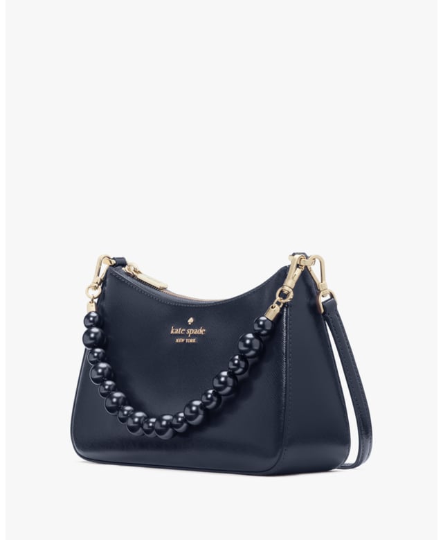 Our Crossbodies Are Perfect If You Want To Carry Your Important Things Without All The Bulk. Plus, Your Hands Are Free To Keep Up With All Your Group Texts And Grip That Vanilla Latte., Madison Faux Pearl Handle Patent Convertible Crossbody, Metal Pinmount With Spade Logo, Back Zip And Front Slip Pockets,  Length: 7.10 Cm,  Width: 26.60 Cm,  Height: 16.60 Cm