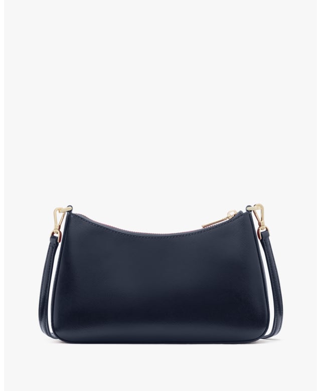 Our Crossbodies Are Perfect If You Want To Carry Your Important Things Without All The Bulk. Plus, Your Hands Are Free To Keep Up With All Your Group Texts And Grip That Vanilla Latte., Madison Faux Pearl Handle Patent Convertible Crossbody, Metal Pinmount With Spade Logo, Back Zip And Front Slip Pockets,  Length: 7.10 Cm,  Width: 26.60 Cm,  Height: 16.60 Cm