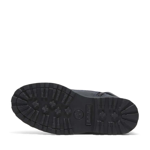 Juniors Timberland Courma Kik Mid Lace-Up Boots in navy.- Upper made with Premium Timberland® Leather. Timberland supports responsible manufacturing of leather via the Leather Working Group.- Traditional lace closure and convenient side zip.- Does it Fit? sockliner.- OrthoLite® footbed.- 100% recycled PET laces.- EVA midsole.- ReBOTL™ fabric lining containing 50% recycled PET plastic.- Rubber outsole.- Ref: A6BK6EP81