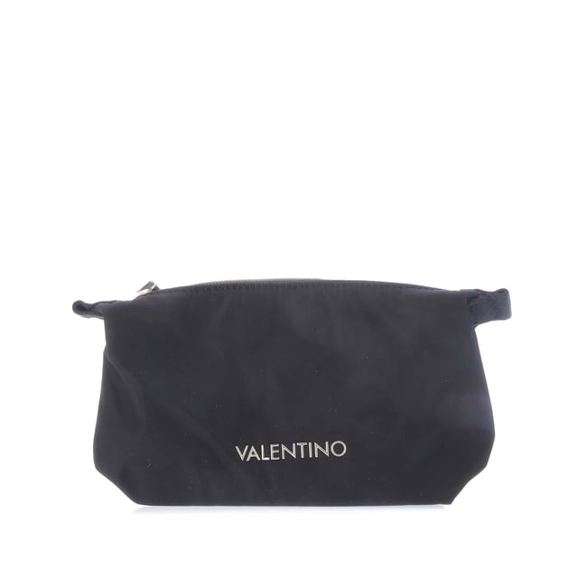 Valentino Olmo Soft Cosmetic Case in black.- Makeup bag closes with zipper.- Owns spacious main compartment.- VALENTINO logo.- Ref: VBE5KW612001