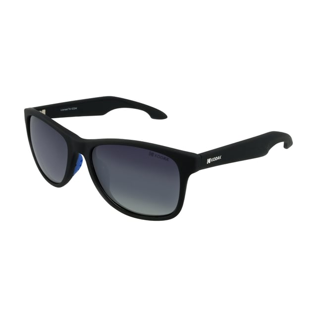 These Kodak men's sunglasses combine a sporty and modern design with vibrant details that make them stand out.

 Shape and design:
 - Kodak sunglasses with a curved rectangular shape.

 Frame Material:
 - The frame of these sports sunglasses is made of polycarbonate, a material known for its impact resistance and lightness.

 Sideburns:
 - The temples are also made of polycarbonate, matching the frame material.

 Brand details:
 - Kodak branding on temples.

 Glasses:
 - Polarized: No.
 - Progression: Yes, compatible with progressive lenses.
 - Graduation: Yes, adaptable to your visual needs.
 - 100% UV400 protection.

 The color of the sunglasses lenses may vary slightly from the images due to lighting effects or adjustments in the material finish, but they will always retain their style and quality!
 Measures: Lens height: 43 mm. Lens width: 55 mm. Bridge: 18 mm. Temples: 140 mm.
 Composition: Polycarbonate
 Care:
Use a microfiber cloth to clean the lenses and avoid scratches.