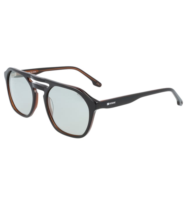 These Kodak men's sunglasses combine a classic, modern design with discreet details that add sophistication.

 Shape and design:
 - These Kodak men's sunglasses feature a hexagonal design with soft edges, combining geometric and rounded lines.
 - Double bridge.

 Frame Material:
 - Made from acetate, a lightweight, durable and excellent quality material, these sunglasses offer comfort and a refined finish.

 Sideburns:
 - The temples are also made of acetate, matching the frame material.

 Brand details:
 - Kodak branding on temples.

 Glasses:
 - Polarized: Yes.
 - Progression: Yes, compatible with progressive lenses.
 - Graduation: Yes, adaptable to your visual needs.
 - 100% UV400 protection.

 The color of the sunglasses lenses may vary slightly from the images due to lighting effects or adjustments in the material finish, but they will always retain their style and quality!
 Measures: Lens height: 46 mm. Lens width: 54 mm. Bridge: 21 mm. Temples: 145 mm.
 Composition: Acetate
 Care:
Use a microfiber cloth to clean the lenses and avoid scratches.