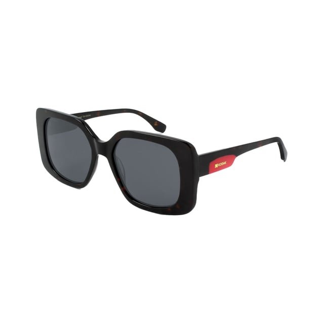 If you like to wear the latest in fashion and accessories are vital for your overall image, don't miss out on the Kodak FI40061 Women's Sunglasses.

 Shape and design:
 - Kodak geometric sunglasses, combining an oversized rectangular design.

 Frame Material:
 - Made from acetate, a lightweight, durable and excellent quality material, these sunglasses offer comfort and a refined finish.

 Sideburns:
 - The temples are also made of acetate, matching the frame material.

 Brand details:
 - Kodak branding on temples.

 Glasses:
 - Polarized: Yes.
 - Progression: Yes, compatible with progressive lenses.
 - Graduation: Yes, adaptable to your visual needs.
 - 100% UV400 protection.
 Measures: Lens height: 46 mm. Lens width: 53 mm. Bridge: 19 mm. Temples: 145 mm.
 Composition: Acetate
 Care:
Use a microfiber cloth to clean the lenses and avoid scratches.