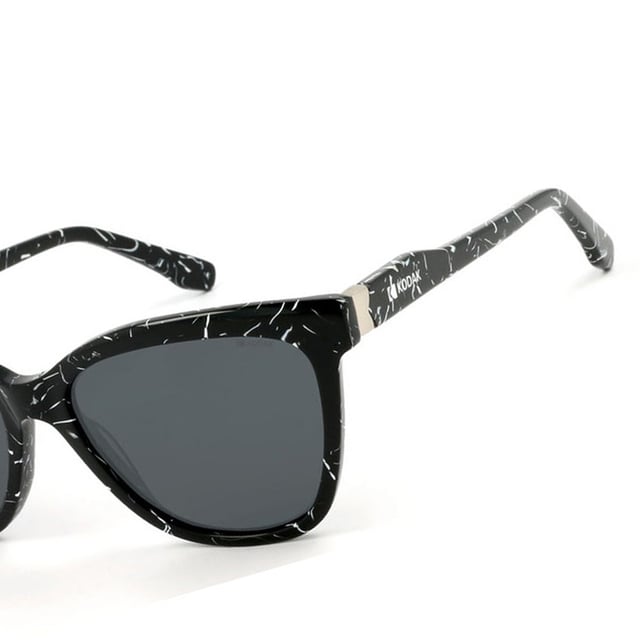 If you like to wear the latest in fashion and accessories are vital for your overall image, don't miss out on the Kodak FI40044 Women's Sunglasses.

 Shape and design:
 - These sunglasses feature a classic cat-eye design.

 Frame Material:
 - Made of acetate, a lightweight, durable and excellent quality material, these sunglasses offer comfort and a refined finish.

 Sideburns:
 - The temples are also made of acetate, matching the frame material.

 Brand details:
 - Kodak branding on temples.

 Glasses:
 - Polarized: Yes.
 - Progression: Yes, compatible with progressive lenses.
 - Graduation: Yes, adaptable to your visual needs.
 - 100% UV400 protection.

 The color of the sunglasses lenses may vary slightly from the images due to lighting effects or adjustments in the material finish, but they will always retain their style and quality!
 Measures: Lens height: 41 mm. Lens width: 55 mm. Bridge: 18 mm. Temples: 145 mm.
 Composition: Acetate
 Care:
Use a microfiber cloth to clean the lenses and avoid scratches.