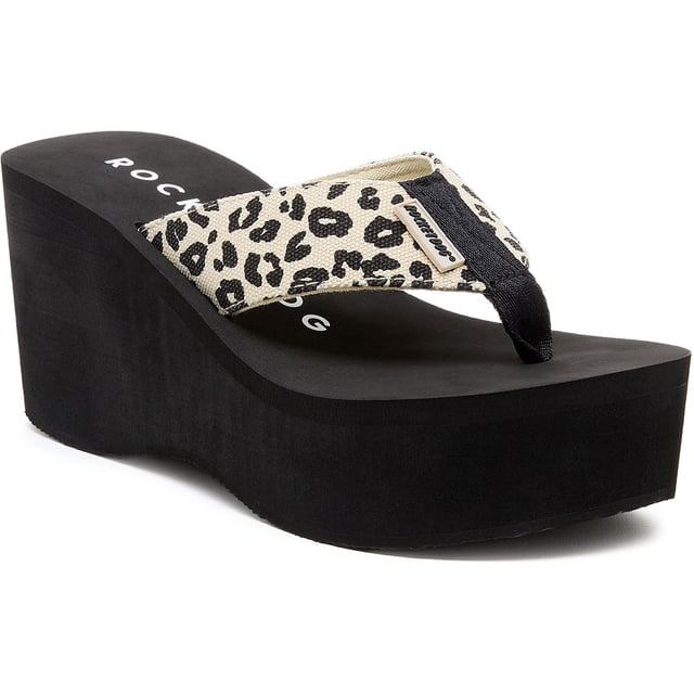 Maak je klaar om hoofden te laten omdraaien met de Crush Leopard Print teenslippers. Met hun torenhoge plateau en felle luipaardprint maken ze een statement. De comfortabele katoenen bandjes en het lichtgewicht EVA-platform houden je voeten tevreden.