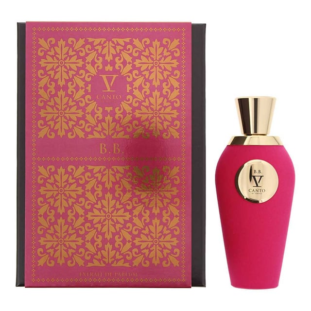 V Canto B.B. Extrait de Parfum 100ml B.B. by V Canto is a Floral Woody Musk fragrance for women and men created by Paolo Terenzi and launched in 2022. This scent opens with a citrusy blend of Lemon, Bitter Orange, Bergamot, and Bulgarian Rose, offering an uplifting and bright introduction. The heart reveals a sophisticated blend of Lavender, Cumin, Ylang-Ylang, Lotus, and Pepper, adding floral and spicy complexity. As it settles, the fragrance deepens with a rich base of Myrrh, Oakmoss, Musk, Sandalwood, and Birch, creating a warm and earthy finish. Perfect for those who enjoy a dynamic fragrance with floral brightness, woody depth, and musky warmth.