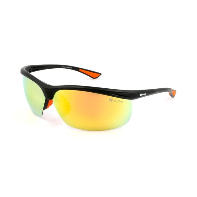 Estas gafas de sol para hombre de Kodak combinan un diseño deportivo y moderno con detalles vibrantes que las hacen destacar.

Forma y diseño:
- Gafas de sol rectangulares de media montura de Kodak.

Material de la montura:
- Fabricadas con Nylon TR90, un material ultraligero, flexible y resistente, estas gafas garantizan comodidad todo el día.

Patillas:
- Las varillas también están hechas de TR90, combinando con el material de la montura.

Detalles de la marca:
- Marca Kodak en las varillas.

Lentes:
- Polarizadas: Sí.
- Progresivas: No permitidas.
- Graduación: No permitida.
- Protección 100% UV400.

El color de las lentes de las gafas puede variar ligeramente de las imágenes debido a efectos de iluminación o ajustes en el acabado del material, ¡pero siempre mantendrán su estilo y calidad!
Medidas: Altura de la lente: 42 mm. Ancho de la lente: 78 mm. Puente: 8 mm. Patillas: 125 mm.
Composición: Nylon TR90.
Cuidado:
Utiliza un paño de microfibra para limpiar las lentes y evitar rayones.