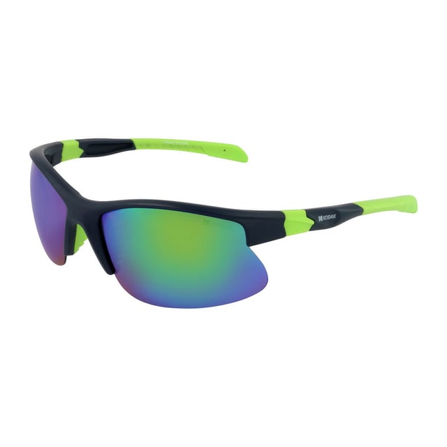 Estas gafas de sol hombre Kodak combinan un diseño deportivo y moderno con detalles vibrantes que las hacen destacar.

Forma y diseño:
- Gafas de sol Kodak con forma aerodinámica envolvente.

Material de la montura:
- La montura de estas gafas de sol deportivas está fabricada en policarbonato, un material conocido por su resistencia a los impactos y ligereza.

Patillas:
- Las patillas también están elaboradas de policarbonato, a juego con el material de la montura.

Detalles de la marca:
- Grabado de la marca Kodak en las patillas.

Lentes:
- Polarizadas: Sí.
- Progresión: No admite.
- Graduación: No admite.
- 100% protección UV400.

El color de las lentes de las gafas de sol puede variar ligeramente con respecto a las imágenes debido a efectos de iluminación o ajustes en el acabado del material, ¡pero siempre conservarán su estilo y calidad!
 Medidas: Alto lente: 42 mm. Ancho lente: 62 mm. Puente: 19 mm. Patillas: 130 mm.
 Composición: Policarbonato
 Cuidados:
Usar un paño de microfibra para limpiar las lentes y evitar rayaduras.