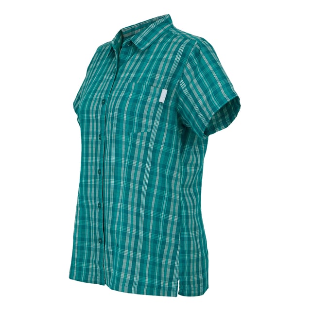 90% Polyester, 10% Viskose. Gewebetechnik: langlebig, Feuchtigkeitsabweisend, Schnell trocknend. Design: Kariert. Button-Down-Kragen. Taschenart: 1 Brusttasche. Kurzärmlig. Schaftrand zum Umklappen. 34 DE: 81,28 cm. 36 DE: 86,36 cm. 38 DE: 90,17 cm. 40 DE: 96,52 cm. 46 DE: 114,3 cm. 48 DE: 121,92 cm. 50 DE: 127 cm. 52 DE: 132 cm. 44 DE: 109 cm. 42 DE: 102 cm.
