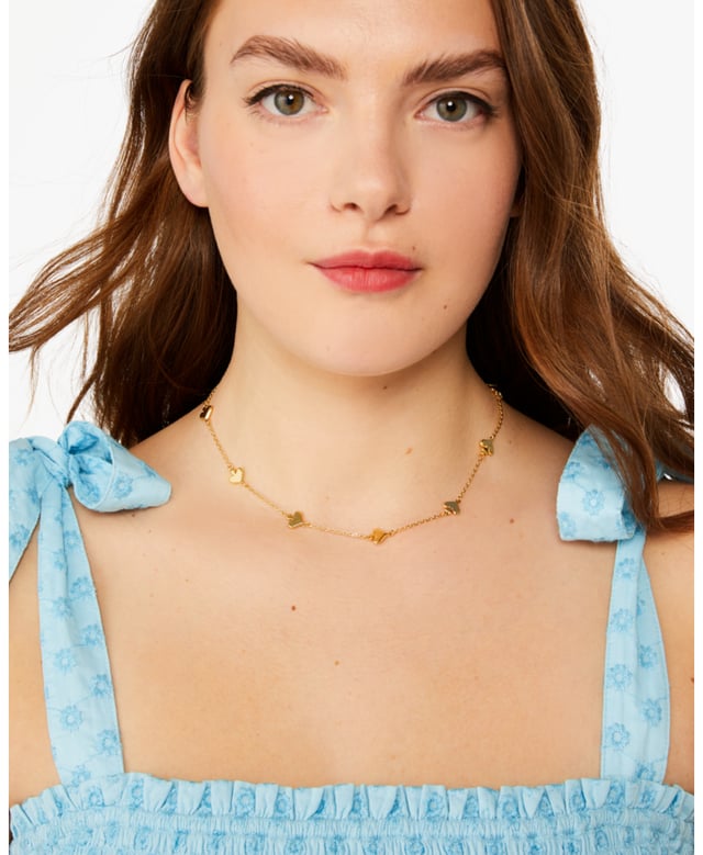 Metal Scatter Necklace, Pendant Drop Dimensions: 0.34, Length 16"+3",  Length: 40.50 Cm