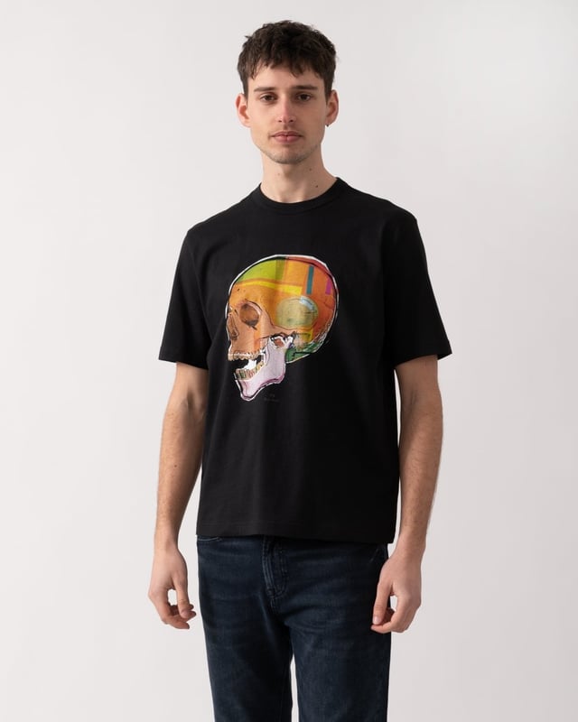 PS Paul Smith Mens Short Sleeve Skull T-Shirt