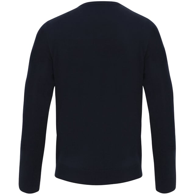A simple easy-wearing sweater that adds layers of style to your outfit. Designed with ribbed knit set-in sleeves, hem line and v-neck for a contemporary modern look. A wardrobe essential for staff who need to maintain a smart corporate image at all times. 100% acrylic.