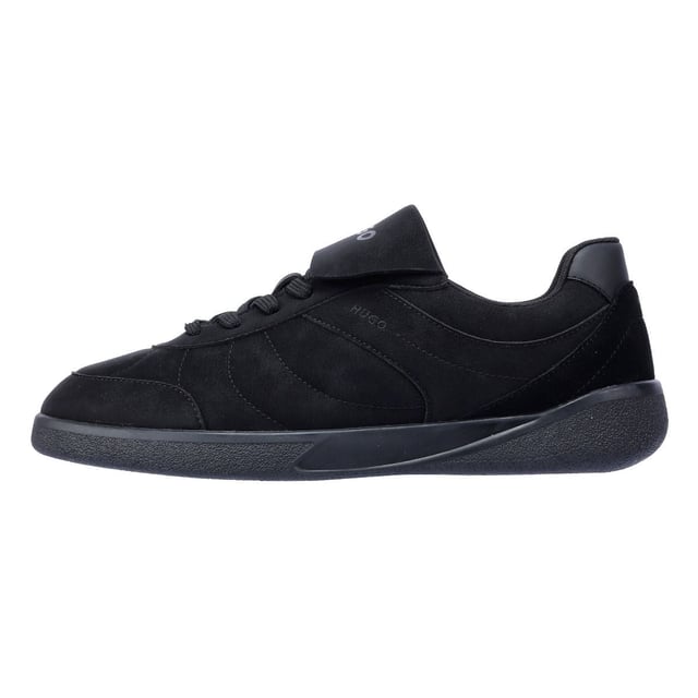 Trendy sneakers featuring a faux nubuck upper for a sleek finish. Designed with a foldable tongue for versatile styling and a durable rubber sole for all-day comfort and support.