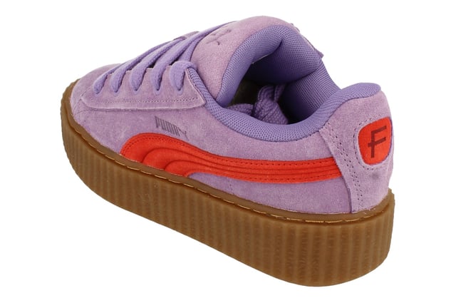 Puma Creeper Phatty Trainers The Puma Creeper Phatty Trainers combine edgy design with everyday comfort. Featuring a sleek upper construction, these trainers deliver a bold, contemporary look suitable for any style. The signature creeper-style platform sole adds height and a modern twist while ensuring reliable grip and durability.