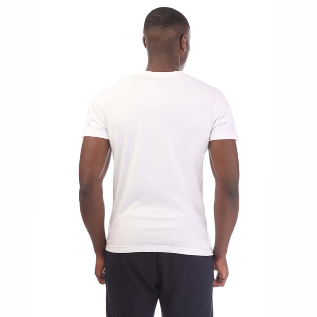 Mens Calvin Klein Round Logo Pocket T-Shirt in white.- Round neck.- Short sleeves.- Chest pocket with round logo.- Regular fit.- 100% Cotton.- Ref: J30J314761YAF