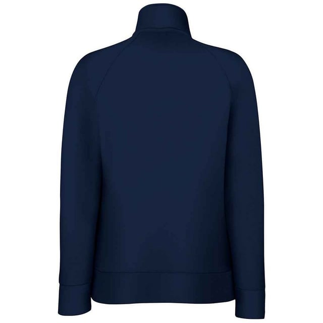 Materialzusammensetzung (%): 70% Baumwolle, 30% Polyester. Gewebe: Single Jersey. Design: Unifarben. GSM (Gramm pro Quadratmeter): 280. Durchgehender Reißverschluss, Metall-Reißverschluss. Auschneidbares Etikett, Ausschnitt mit Band. Passform: Weibliche Passform. Taschenart: 2 Vordertaschen. Nachhaltigkeit: Amfori-Freigabe, Better Cotton Initiative, BSCI, Verein für faire Arbeit, Oeko-Tex Standard 100 zertifiziert, WRAP Zertifikat. Langärmlig, Raglanärmel. Saum: gerippt. Bündchen: gerippt. Rollkragen.
