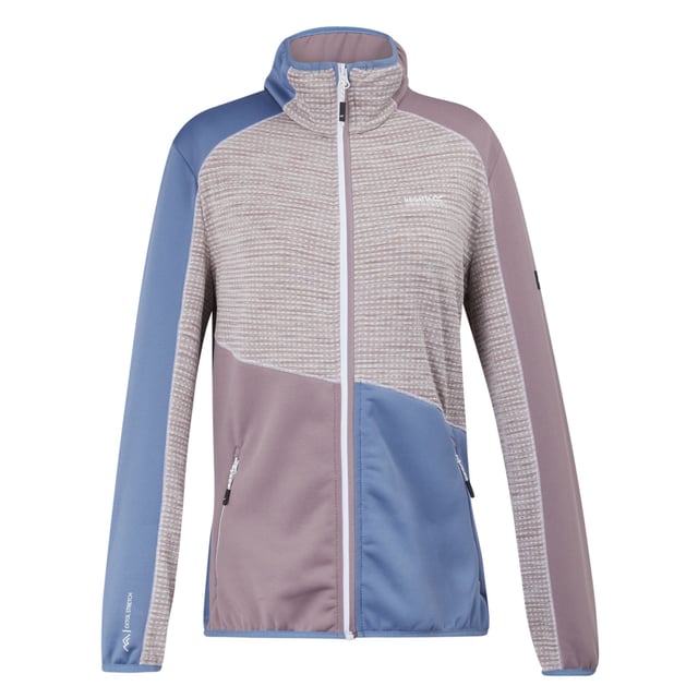 Material: Elastane, Polyamide, Polyester. Fabric: Extol Stretch, Knitted. Design: Colour Block, Ergonomic, Logo, Striped. 235gsm. Fabric Technology: Durable, DWR Finish, Flexible, Lightweight, Water Repellent. Neckline: High-Neck. Sleeve-Type: Long-Sleeved. Stretch Binding. Pockets: 2 Side Pockets, Zip. Fastening: Full Zip. Denier: 20D. Sustainability: Made from Recycled Materials. 8 UK: 32 in. 10 UK, 12 UK: 36 in. 14 UK: 38 in. 20 UK: 45 in. 18 UK: 43 in. 16 UK: 40 in.