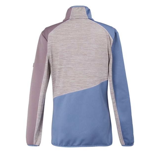 Material: Elastane, Polyamide, Polyester. Fabric: Extol Stretch, Knitted. Design: Colour Block, Ergonomic, Logo, Striped. 235gsm. Fabric Technology: Durable, DWR Finish, Flexible, Lightweight, Water Repellent. Neckline: High-Neck. Sleeve-Type: Long-Sleeved. Stretch Binding. Pockets: 2 Side Pockets, Zip. Fastening: Full Zip. Denier: 20D. Sustainability: Made from Recycled Materials. 8 UK: 32 in. 10 UK, 12 UK: 36 in. 14 UK: 38 in. 20 UK: 45 in. 18 UK: 43 in. 16 UK: 40 in.