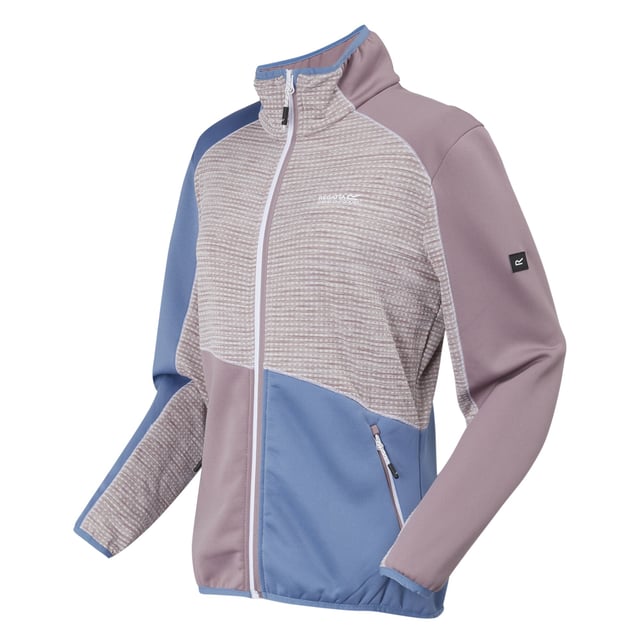 Material: Elastane, Polyamide, Polyester. Fabric: Extol Stretch, Knitted. Design: Colour Block, Ergonomic, Logo, Striped. 235gsm. Fabric Technology: Durable, DWR Finish, Flexible, Lightweight, Water Repellent. Neckline: High-Neck. Sleeve-Type: Long-Sleeved. Stretch Binding. Pockets: 2 Side Pockets, Zip. Fastening: Full Zip. Denier: 20D. Sustainability: Made from Recycled Materials. 8 UK: 32 in. 10 UK, 12 UK: 36 in. 14 UK: 38 in. 20 UK: 45 in. 18 UK: 43 in. 16 UK: 40 in.
