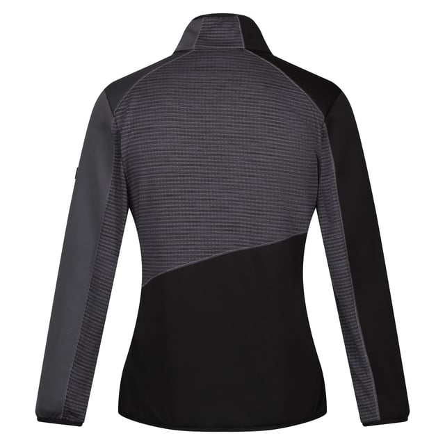 Material: Elastane, Polyamide, Polyester. Fabric: Extol Stretch, Knitted. Design: Colour Block, Ergonomic, Logo, Striped. 235gsm. Fabric Technology: Durable, DWR Finish, Flexible, Lightweight, Water Repellent. Neckline: High-Neck. Sleeve-Type: Long-Sleeved. Stretch Binding. Pockets: 2 Side Pockets, Zip. Fastening: Full Zip. Denier: 20D. Sustainability: Made from Recycled Materials. 8 UK: 32 in. 10 UK, 12 UK: 36 in. 14 UK: 38 in. 20 UK: 45 in. 18 UK: 43 in. 16 UK: 40 in.