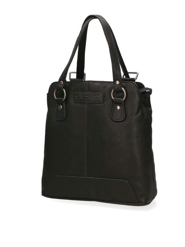 Bolso bandolera convertible en mochila de hombre. El cierre es con cremallera. Los bolsillos internos son dos con cremallera y dos abiertos. Los bolsillos externos son uno en la espalda con cremallera. La bandolera es ajustable en piel. El mango es de piel. Hay dos compartimentos internos. El material exterior es auténtica piel de becerro engrasada. Internamente está forrado en tejido 70% algodón - 30% poliéster. Medidas: 19x27x11 cm. Producto de moda