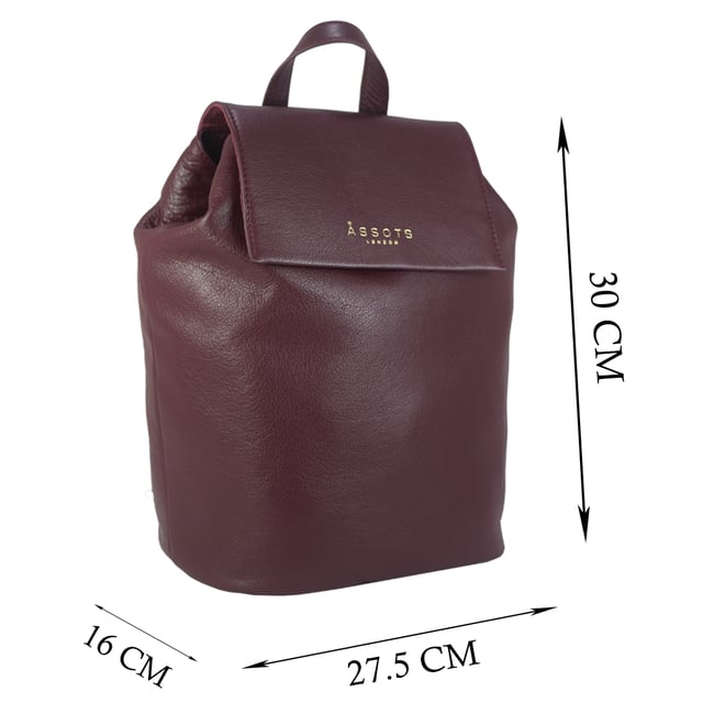 A stylish backpack in our exclusively developed soft milled leather. The unique shape and minimalistic design is ideal for travel and day to day use. A full grain leather bag that provides the space and ease to carry items such as tablets, ipads, notebooks, purses and much more... A hidden button with adjustable tab gives security and allows to maintain the shape of your 'Jermyn' medium-sized full grain leather backpack.
Top grab handle. Lightweight. Fits ipads and tablets. Flap magnet closure. Additional internal adjustable tab for security and space. Adjustable leather shoulder strap. Internal utility features, include: Zip pocket. Fittings colour: Clean Brass. Composition: Body: 100% Genuine Leather. Lining: 100% Cotton.
DISCLAIMER : All pictures shown are for illustration purpose only. Actual product colour may vary due to different ambience lighting or the screen display settings. Size- W27.5cm x H30cm x D16cm.