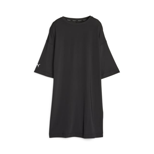PRODUCT STORY: Go undercover in this loose-fitting tee from PUMA's Modest collection. Designed for fitness fans who prefer to celebrate the body's function over form, its relaxed design is ideal for staying comfortable and casual at the studio or on the go. FEATURES & BENEFITS: Recycled Content: Made with at least 70% recycled material as a step toward a better future.; dryCELL: Performance technology designed to wick moisture from the body and keep you free of sweat during exercise. DETAILS: Regular fit; Crew neck; Short sleeves; Single jersey fabric; Long body.
