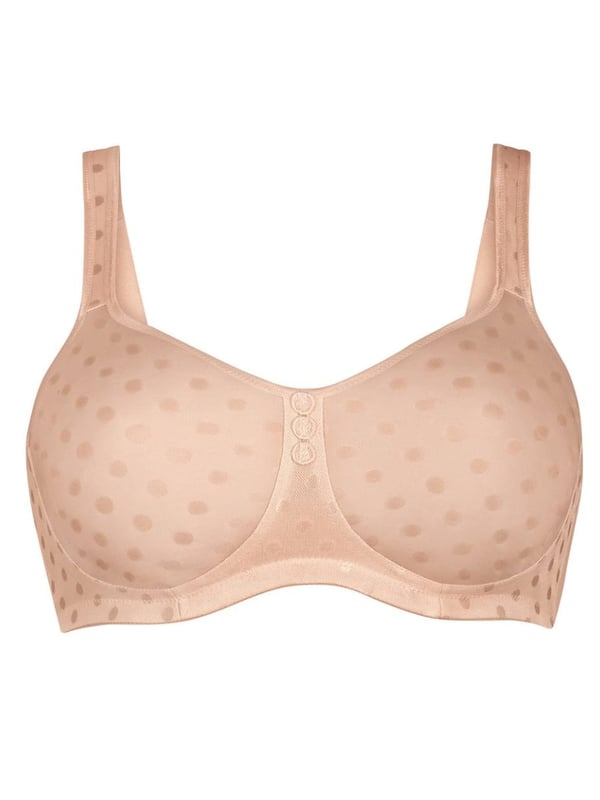 Anita Airita Moulded Comfort Bra. Non-wired bra with moulded spacer cups,adjustable wide comfort straps and breathable material. Product is recommended hand wash only.