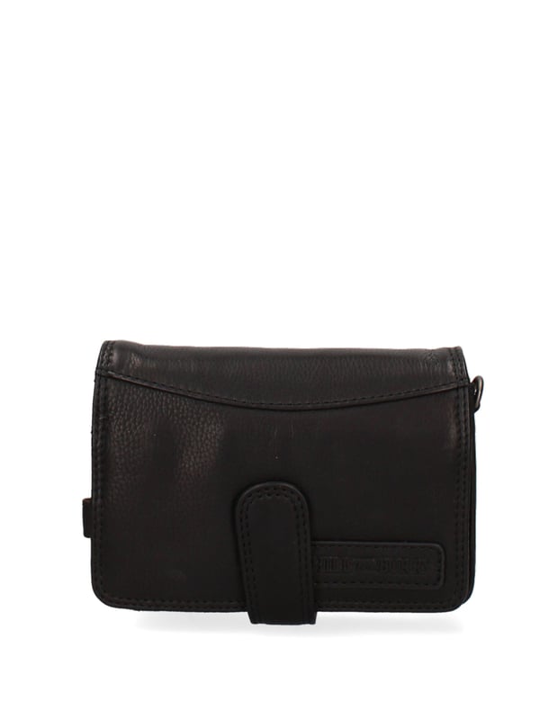 als man Crossbody tas met magnetische knoopsluiting. binnenzakken met ritssluiting en kaarthouder. een achterste met externe zakken met clip. verstelbare en afneembare lederen schouderband. ontbrekend handvat. een binnencompartiment.  extern materiaal. gevoerd met 70% katoen - 30% polyester binnenkant. Afmetingen: 20x11x10 cm. Modeproduct