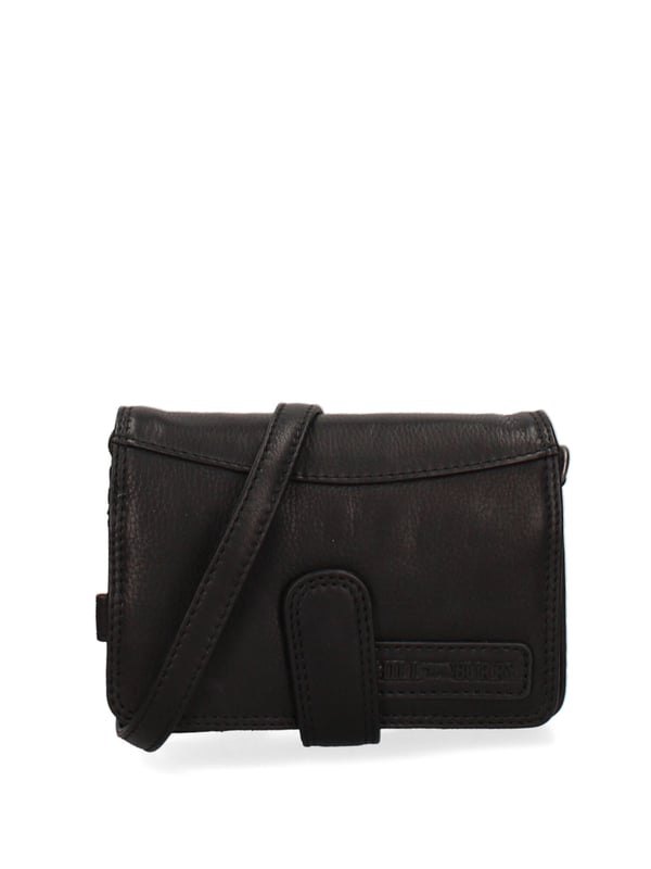 als man Crossbody tas met magnetische knoopsluiting. binnenzakken met ritssluiting en kaarthouder. een achterste met externe zakken met clip. verstelbare en afneembare lederen schouderband. ontbrekend handvat. een binnencompartiment.  extern materiaal. gevoerd met 70% katoen - 30% polyester binnenkant. Afmetingen: 20x11x10 cm. Modeproduct