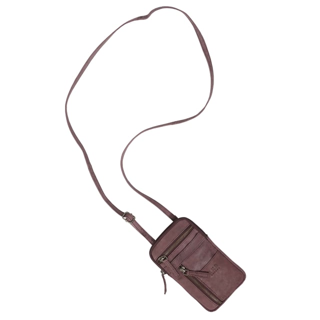 'BROOKE' Real Leather Mobile Phone Crossbody Bag Introducing 'Brooke', the perfect companion for the urban life. Beautifully handcrafted from real leather and with adjustable shoulder handles, its timeless finesse and multi-pocketed design is both elegant and practical, allowing you to move around with effortless grace. The ideal travel crossbody phone bag for everyday use.
One main zip pocket compartment to fit in your daily essentials. Two front zip pockets to slide in your house keys, car keys and more. Front slip pocket to slide in your cardholder. Full length zip pocket at the back to slide in your credit cards, membership cards and more. Adjustable leather shoulder handles for a comfortable carry. Fittings Colour: Antique Brass. Composition: Body: 100% Genuine Leather. Lining: Polyester Mix.
DISCLAIMER : All pictures shown are for illustration purpose only. Actual product colour may vary due to different ambience lighting or the screen display settings. Size- W10.5cm x H18.5cm x D2cm.