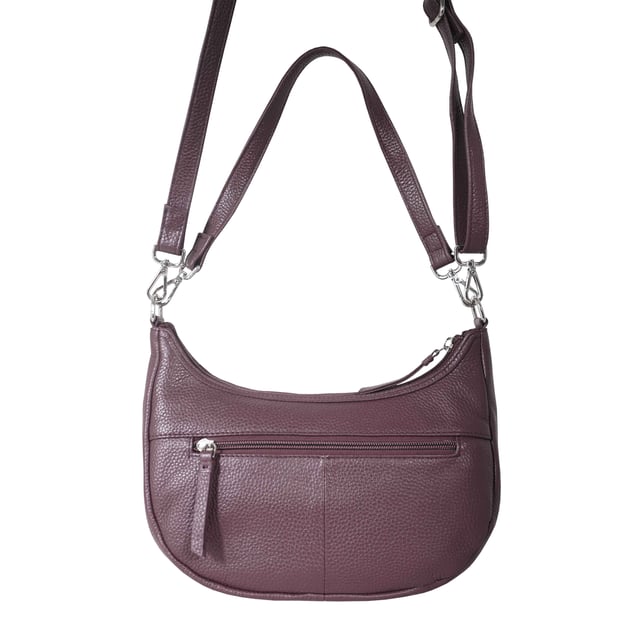 Indulge in luxury with the Assots Premium 'Wonder Weave' Real Leather Woven Designer Shoulder Crossbody Bag. Meticulously crafted with articulate weaving, this bag exudes sophistication and perfection. Its artisanal slot weave creates a unique sense of movement and texture, making it a versatile and luxurious everyday companion. Its versatile design allows it to be worn as a crossbody or shoulder bag, with detachable handles for convenience. Beautiful diamond shaped weaving with the finest full grain genuine leather. Detachable shoulder and crossbody handles to be worn as a crossbody bag or a shoulder bag. Lightweight. Secured zip closure opens to a fully lined and roomy compartment to accommodate all your essentials. Internal zip pocket for your smartphone, house keys and car keys. Available in 13 more elegant colours. Fittings Colour: Silver Nickel. Composition: Body: 100% Genuine Leather, Lining: Polyester. DISCLAIMER: All pictures shown are for illustration purpose only. Actual product colour may vary due to different ambience lighting or the screen display settings. Size- W29cm x H18cm x D8cm.