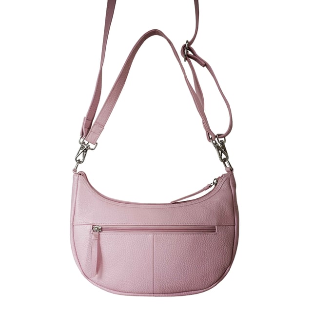 Indulge in luxury with the Assots Premium 'Wonder Weave' Real Leather Woven Designer Shoulder Crossbody Bag. Meticulously crafted with articulate weaving, this bag exudes sophistication and perfection. Its artisanal slot weave creates a unique sense of movement and texture, making it a versatile and luxurious everyday companion. Its versatile design allows it to be worn as a crossbody or shoulder bag, with detachable handles for convenience. Beautiful diamond shaped weaving with the finest full grain genuine leather. Detachable shoulder and crossbody handles to be worn as a crossbody bag or a shoulder bag. Lightweight. Secured zip closure opens to a fully lined and roomy compartment to accommodate all your essentials. Internal zip pocket for your smartphone, house keys and car keys. Available in 13 more elegant colours. Fittings Colour: Silver Nickel. Composition: Body: 100% Genuine Leather, Lining: Polyester. DISCLAIMER: All pictures shown are for illustration purpose only. Actual product colour may vary due to different ambience lighting or the screen display settings. Size- W29cm x H18cm x D8cm.